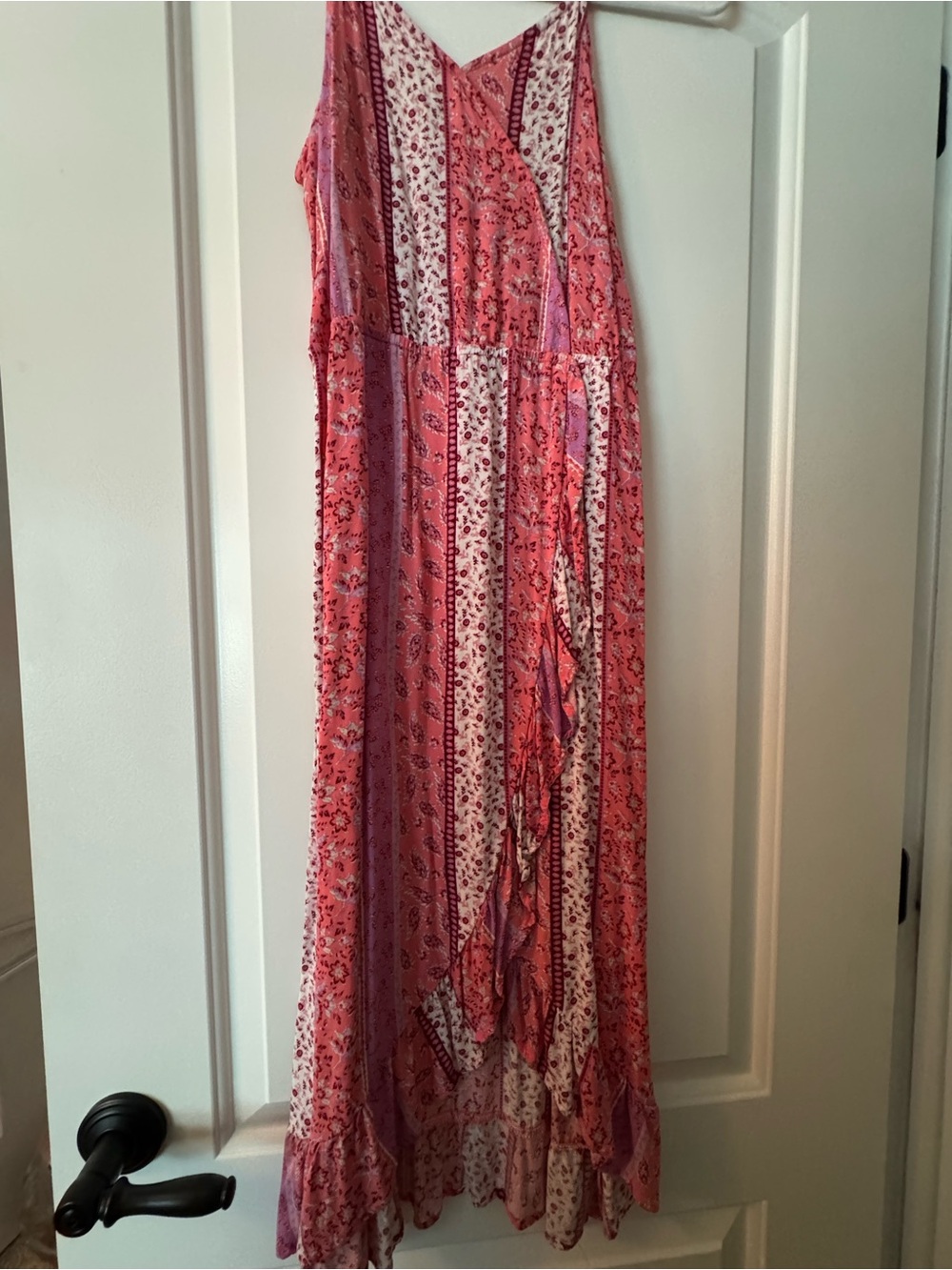 Pink Girls Midi Dress